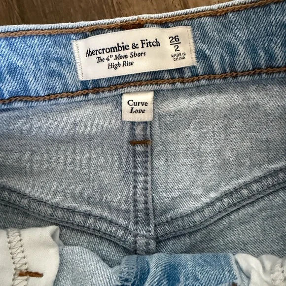 Abercrombie & Fitch Light Blue Jean Shorts - Picture 3 of 3
